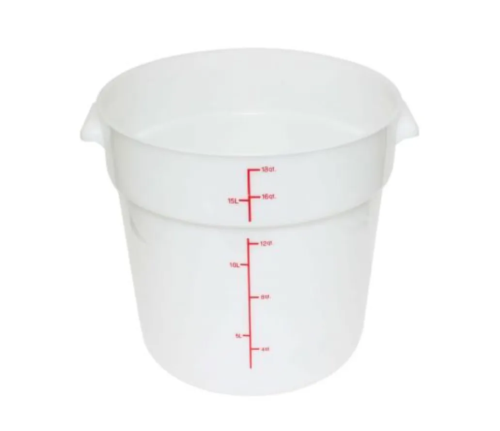 CONTENEDOR REDONDO 18 LITROS BLANCO