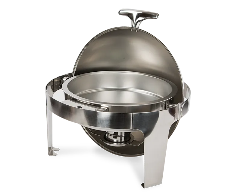 CHAFER DE LUJO REDONDO PLATA 