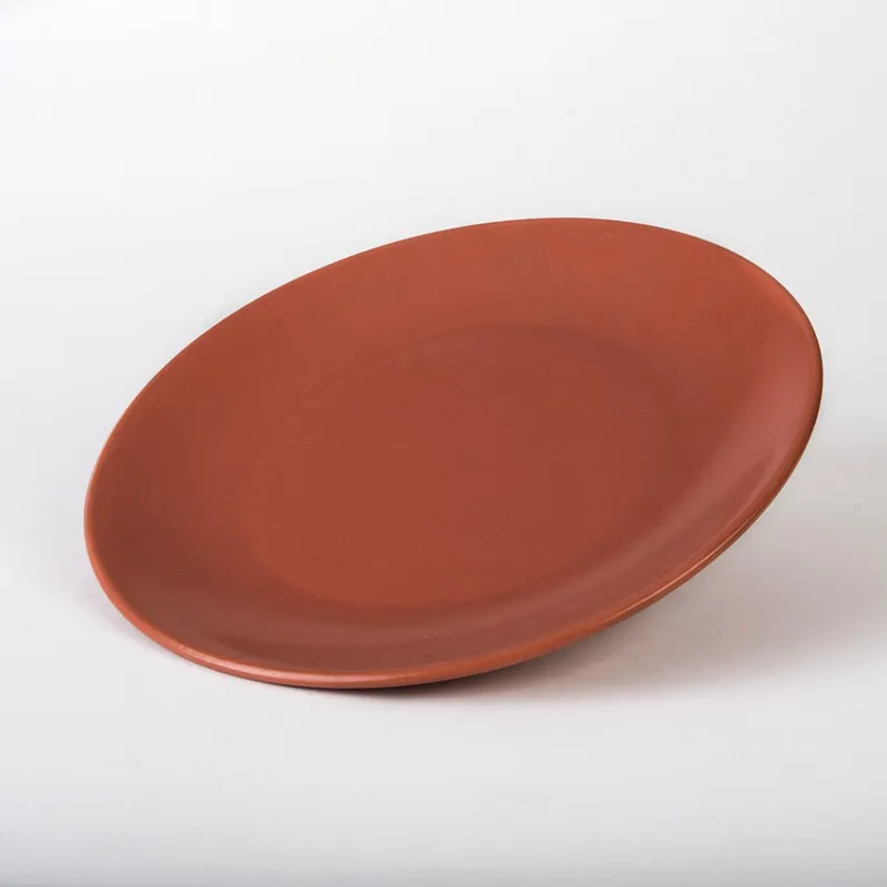PLATO TRINCHE POMPEYA 28CM ROJO MATE