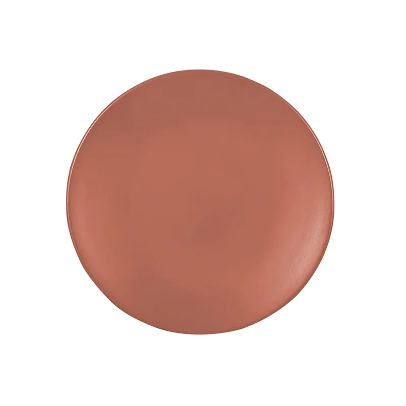 PLATO TRINCHE POMPEYA 23CM ROJO MATE