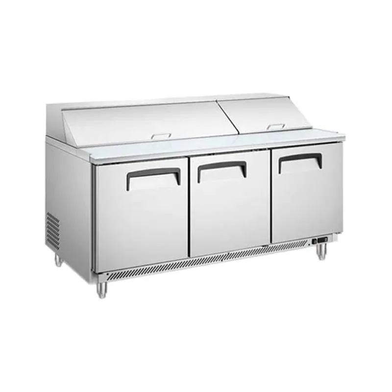 MIGSA MESA FRIA PARA ENSALADAS DE 3 PUERTAS TIPO AMERICANO DE 510L