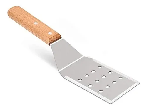 ESPATULA VOLTEADORA PERFORADA 25CM M/MADERA