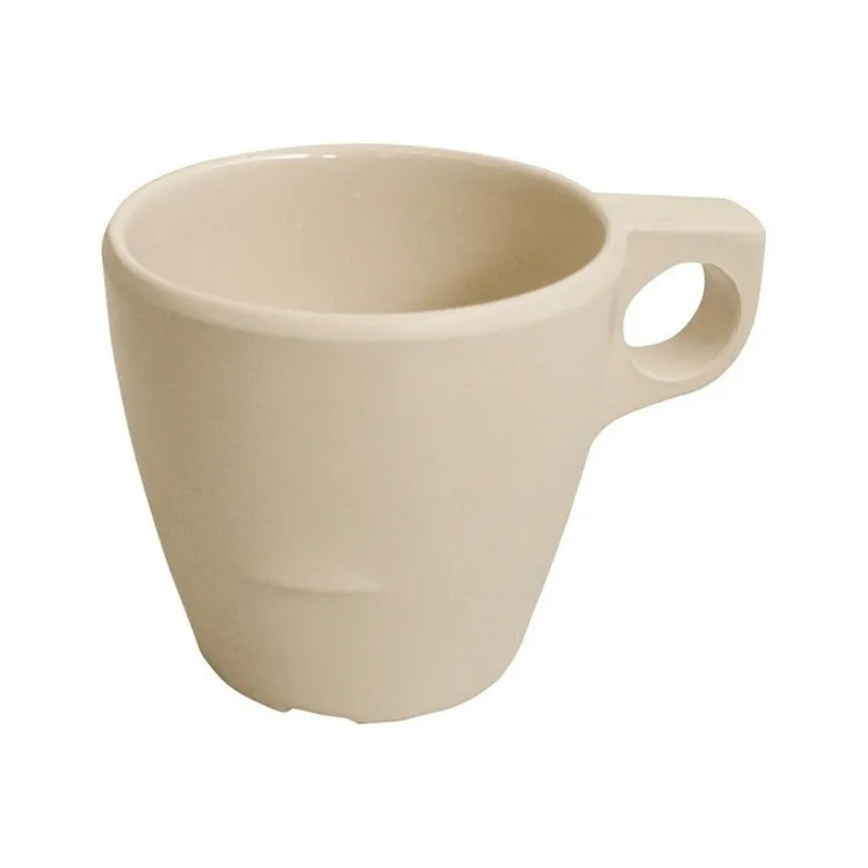 MELAMINA TAZA ESTIBABLE 235ML BEIGE