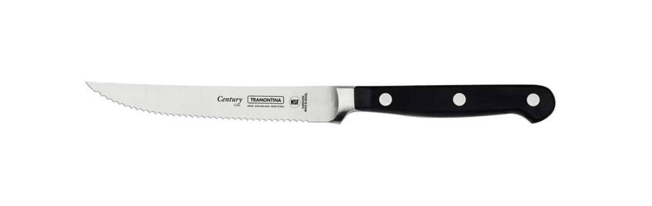 TRAMONTINA CUCHILLO FORJADO ASADO LISO 13CM