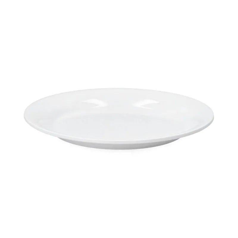 MELAMINA PLATO TRINCHE 20CM BLANCO