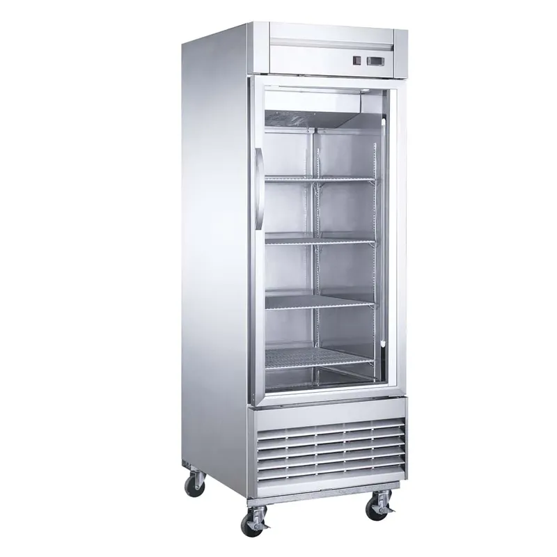 MIGSA REFRIGERADOR VERTICAL PUERTA DE CRISTAL EN A.I. DE 23 PIES CUBICOS