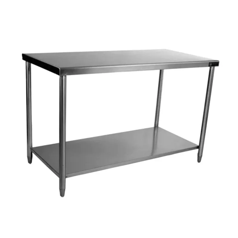 MESA ACERO INOXIDABLE C/ENTREPAÑO 120X60CM