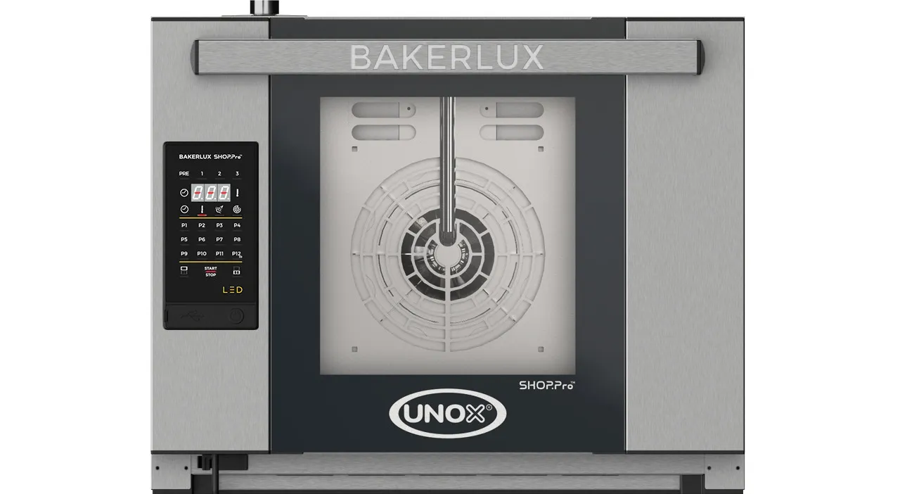 HORNO DE CONVECCION ARIANNA 4CH 46X33CM 220V UNOX (no incluye charolas)