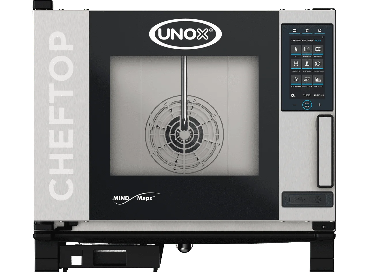 HORNO COMBINADO A GAS 5 NIVELES GN 1/1 CHEFTOP UNOX