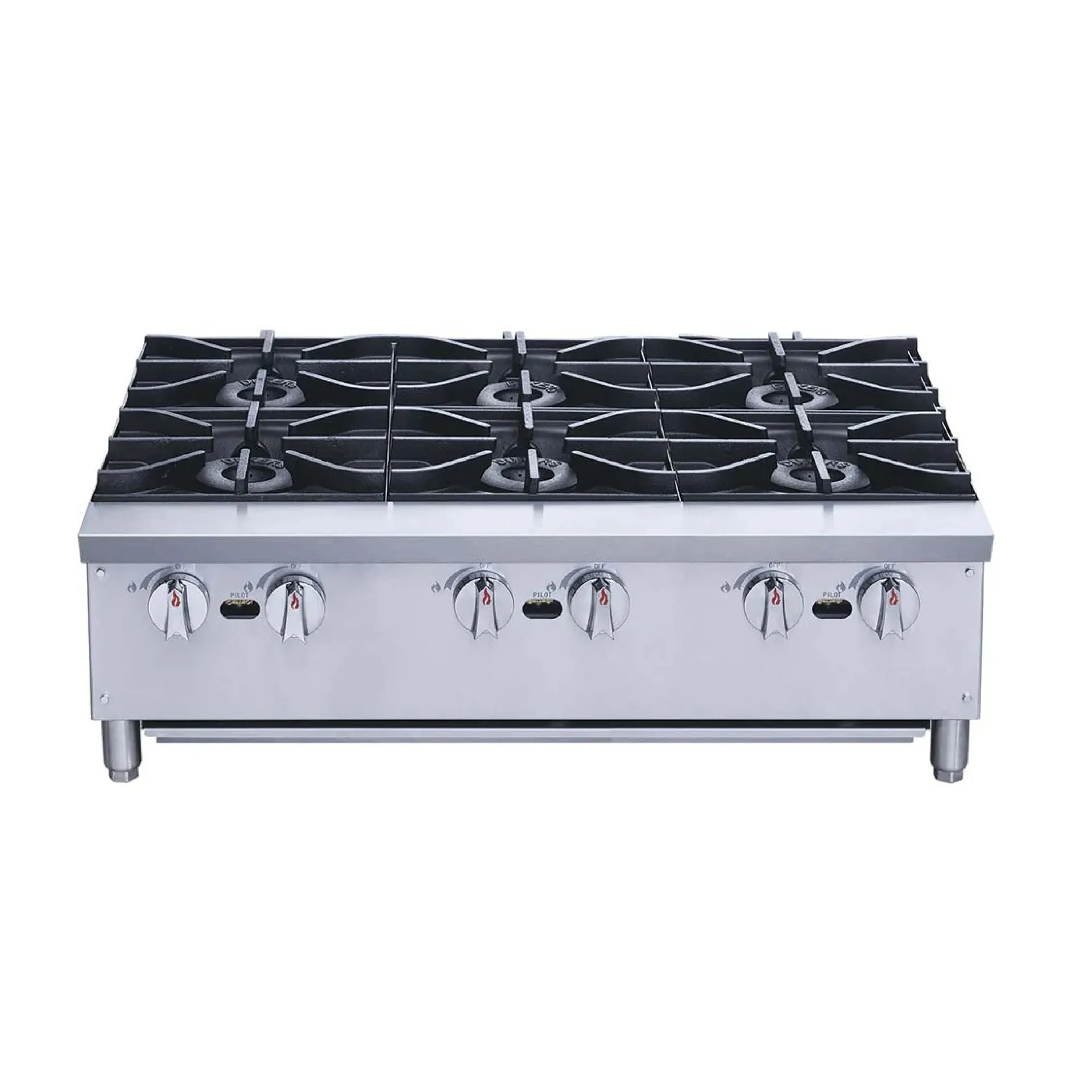 PARRILLA DE 6 QUEMADORES A GAS MIGSA